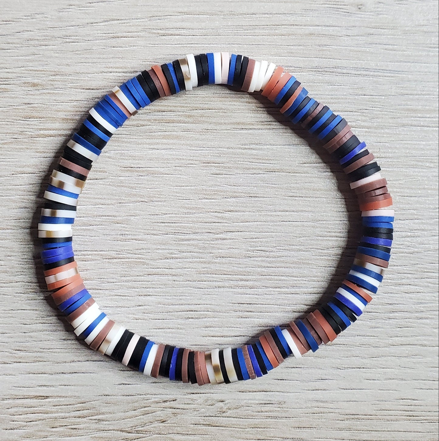 Campground Fun Clay Bead Bracelet