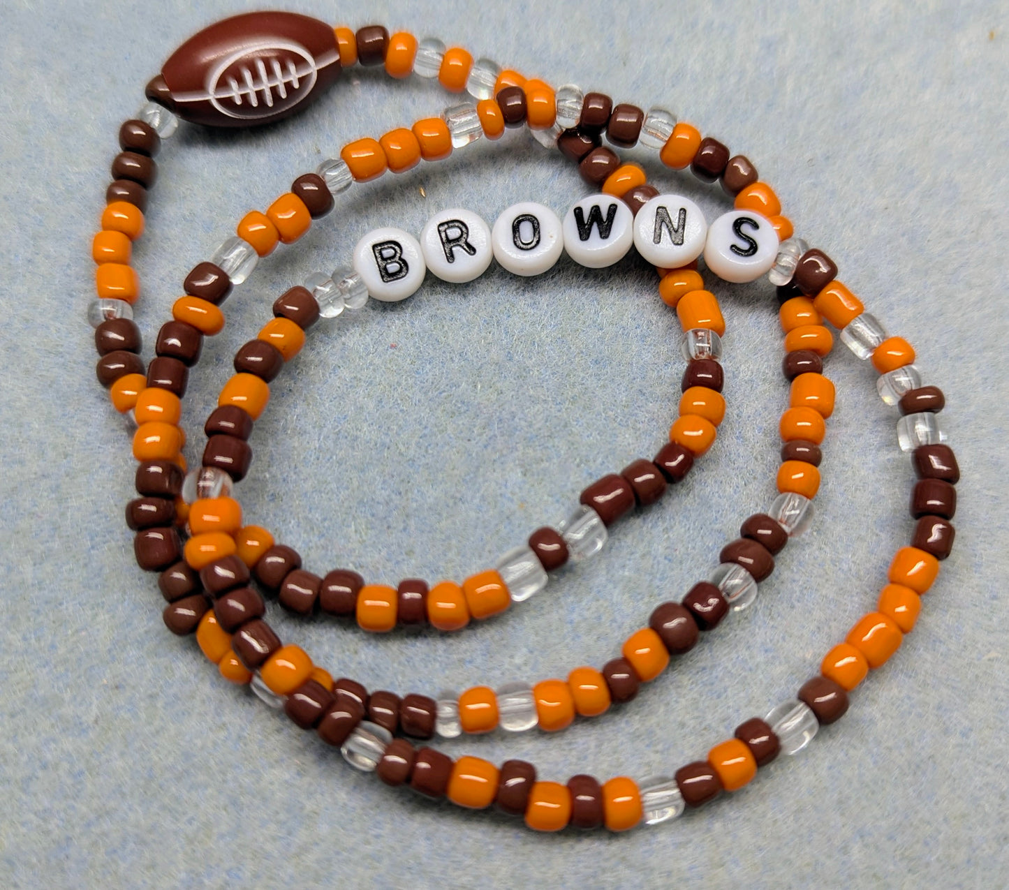 Browns Seed Bead Bracelet Stack