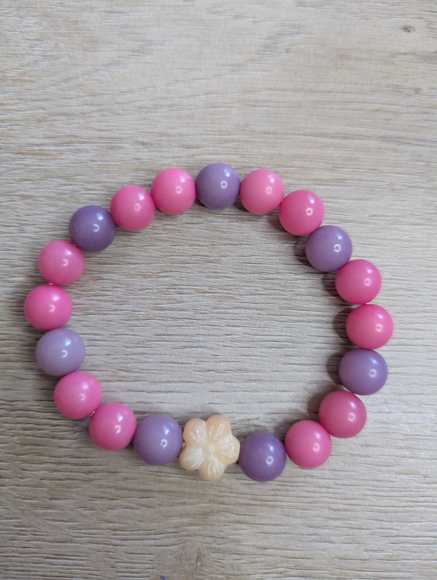 Bodhi Raspberry Bead Bracelet