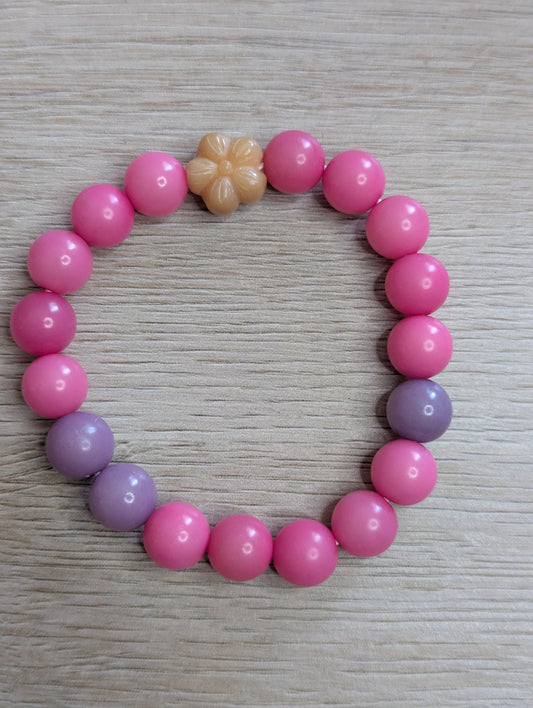 Bodhi Raspberry Bead Bracelet
