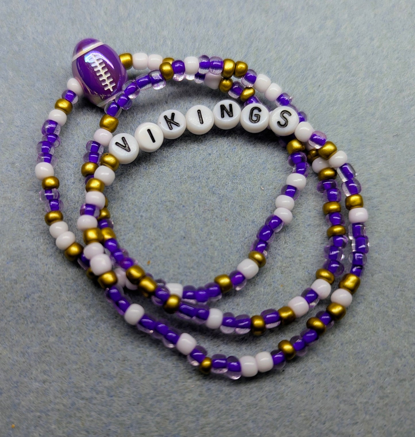 Vikings Inspired Seed Bead Bracelet Stack