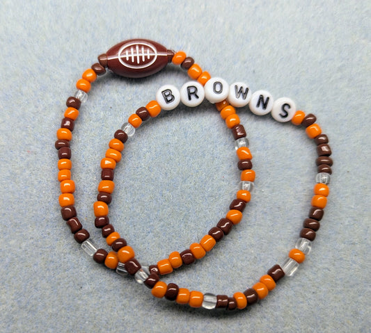 Browns Seed Bead Bracelet Stack
