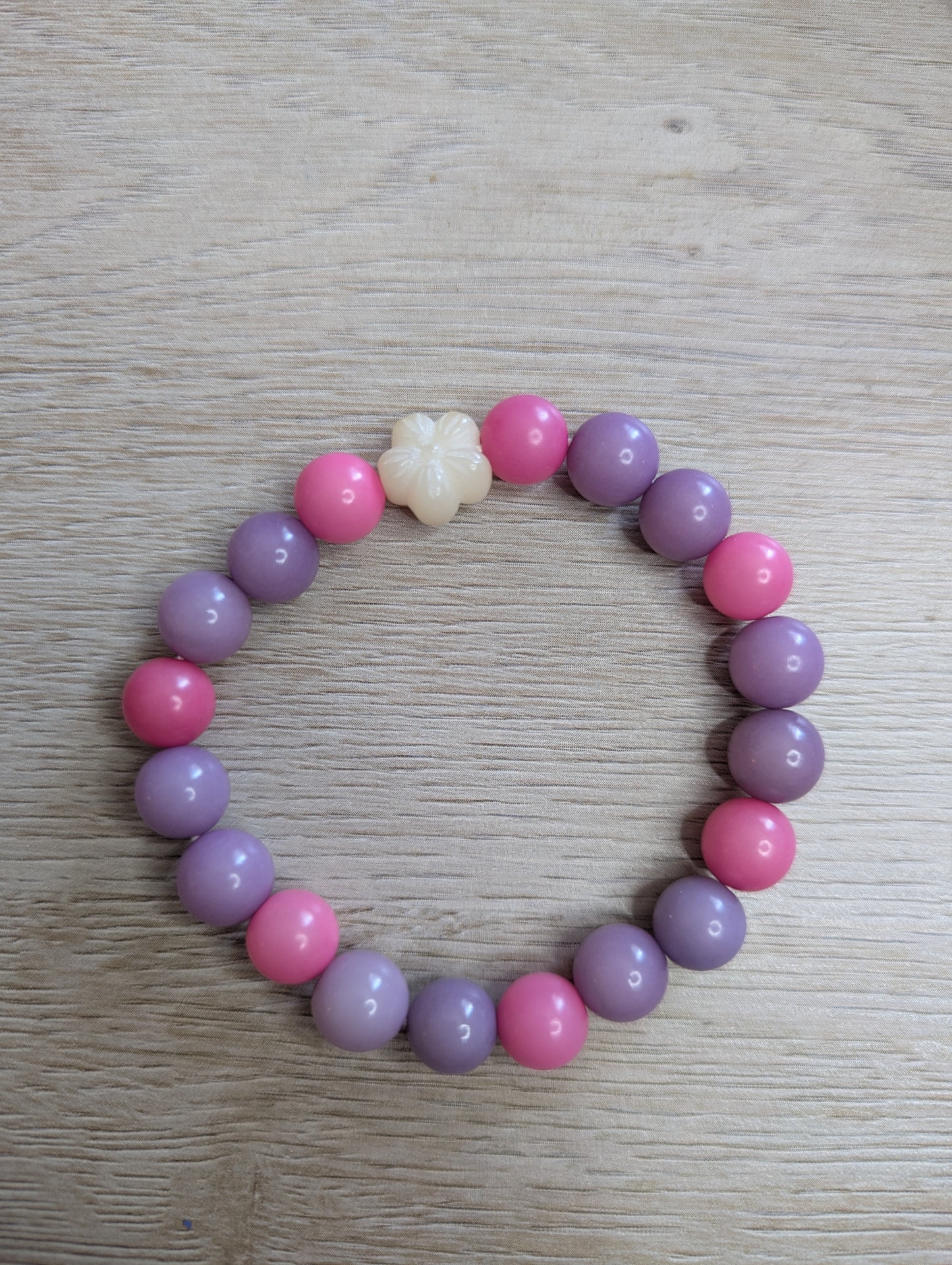 Bodhi Raspberry Bead Bracelet