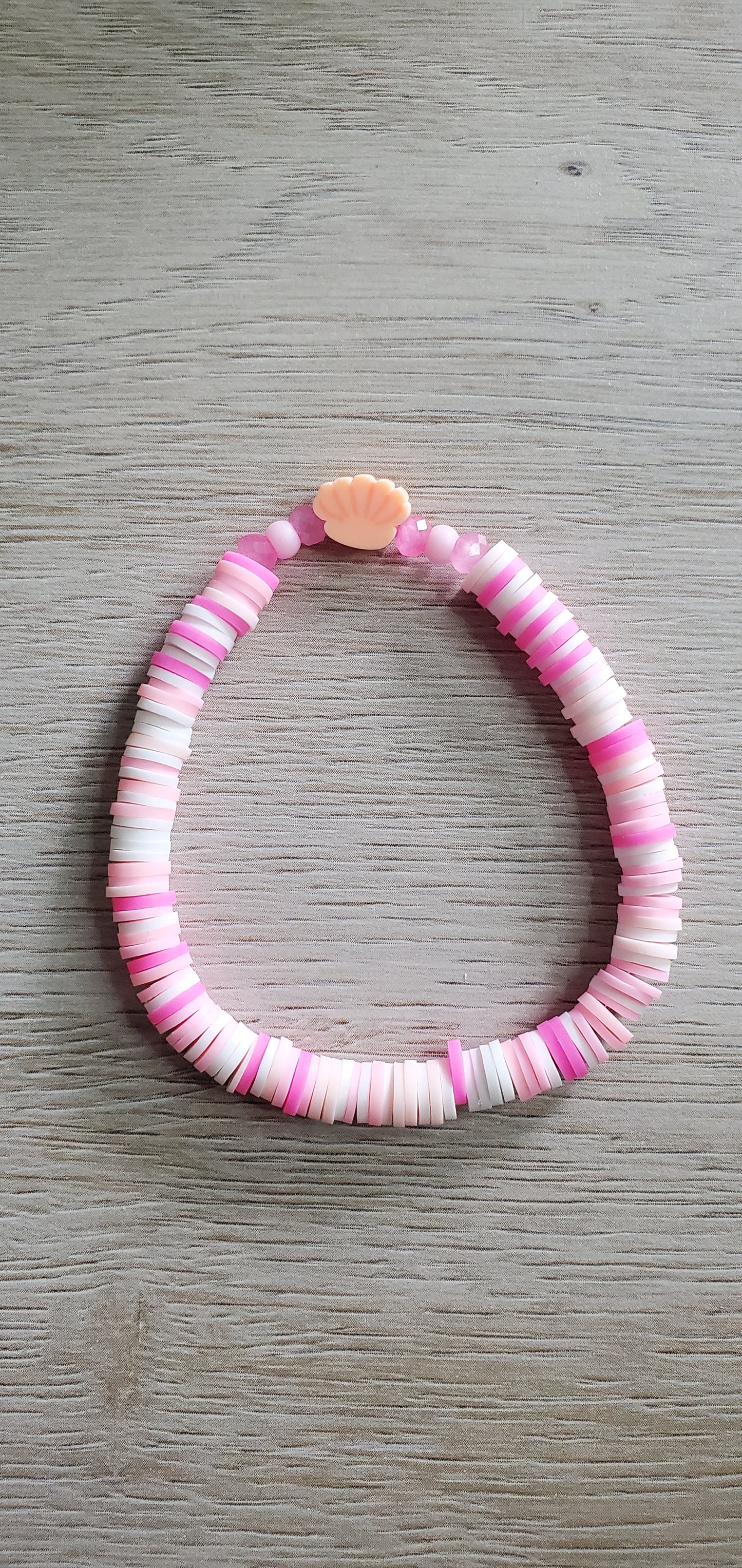 Pink Girl Summer Clay Bracelet
