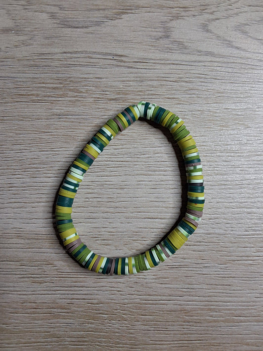 Mossy Meadow Clay Bracelet